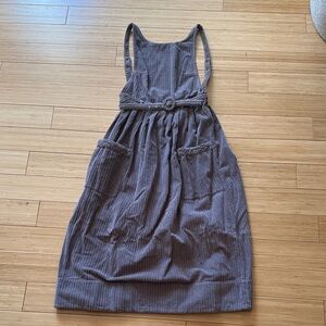 Free People Open Back MIDI Dress (corduroy)